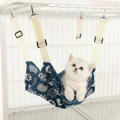 Кошачий гамак, летнее гнездо для кошек, дышащая клетка для кошек, подвесной гамак для кошек, регулируемые принадлежности для кошек, универсальные для всех сезонов