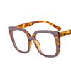 1pc Vintage-Inspired Burgundy Square Frame Glasses for Women Oversized Eyeglasses Perfect for Daily Wear Everyday Glasses