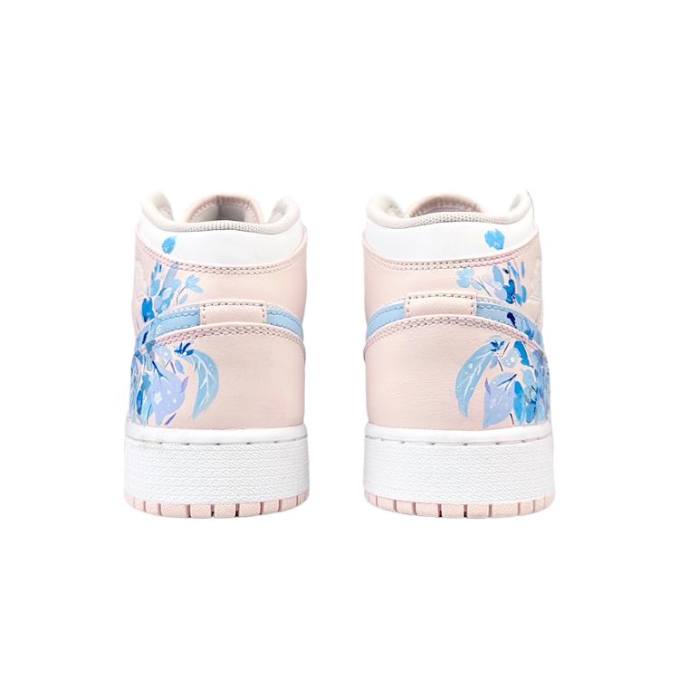 Jordan Air Jordan 1 Амортизация Устойчивая к истиранию Амортизация, Износостойкие Средние Винтажные Баскетбольные Кроссовки Женские FD8780-601(Team40-S-BOX)