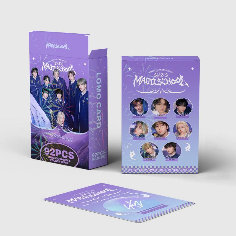 Skzoo New Year Gifts In Stock Stray Kids Holographic Mini Cards 124 Pieces Do It New Album Double-Sided Lomo Cards Celebrity