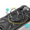 iPhone 16 Pro Max case, armored with a stand and a plate for the holder, black