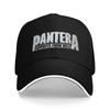 Летняя повседневная бейсболка с металлической полосой, рок-музыка Pantera, кепка тракер для рыбалки, для пары, высокое качество, модная кепка snapback