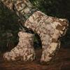 Fashion Men's Wide Width Canvas Combat Boots Camouflage Hiking High Top Tactical Shoes Non-Slip Waterproof Outdoor Training Boots