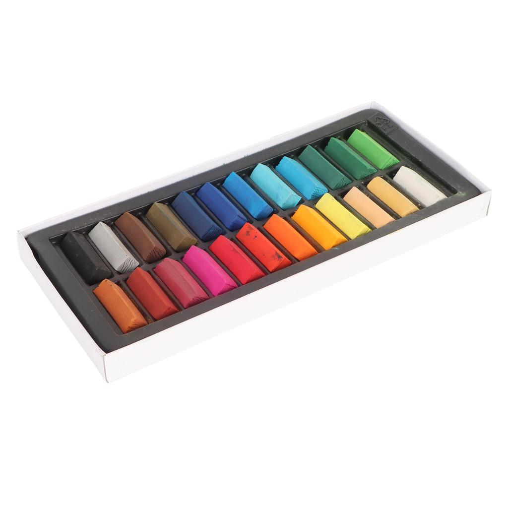 Набор из 24 мягких пастельных палочек, светостойких, устойчивых к выцветанию, легко смешиваемых пастелей для рисования для начинающих