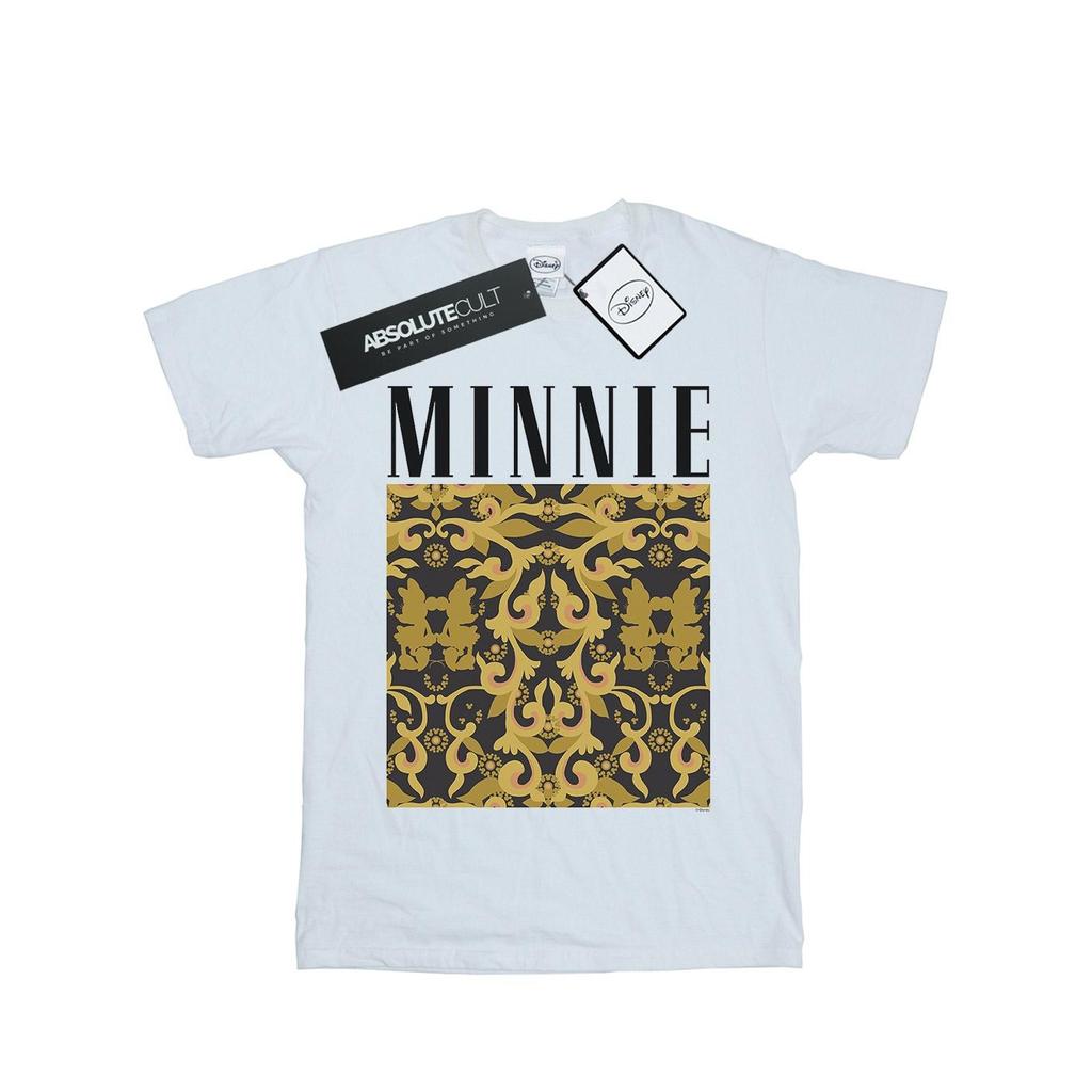 Disney Mens Minnie Mouse Baroque Pattern T-Shirt