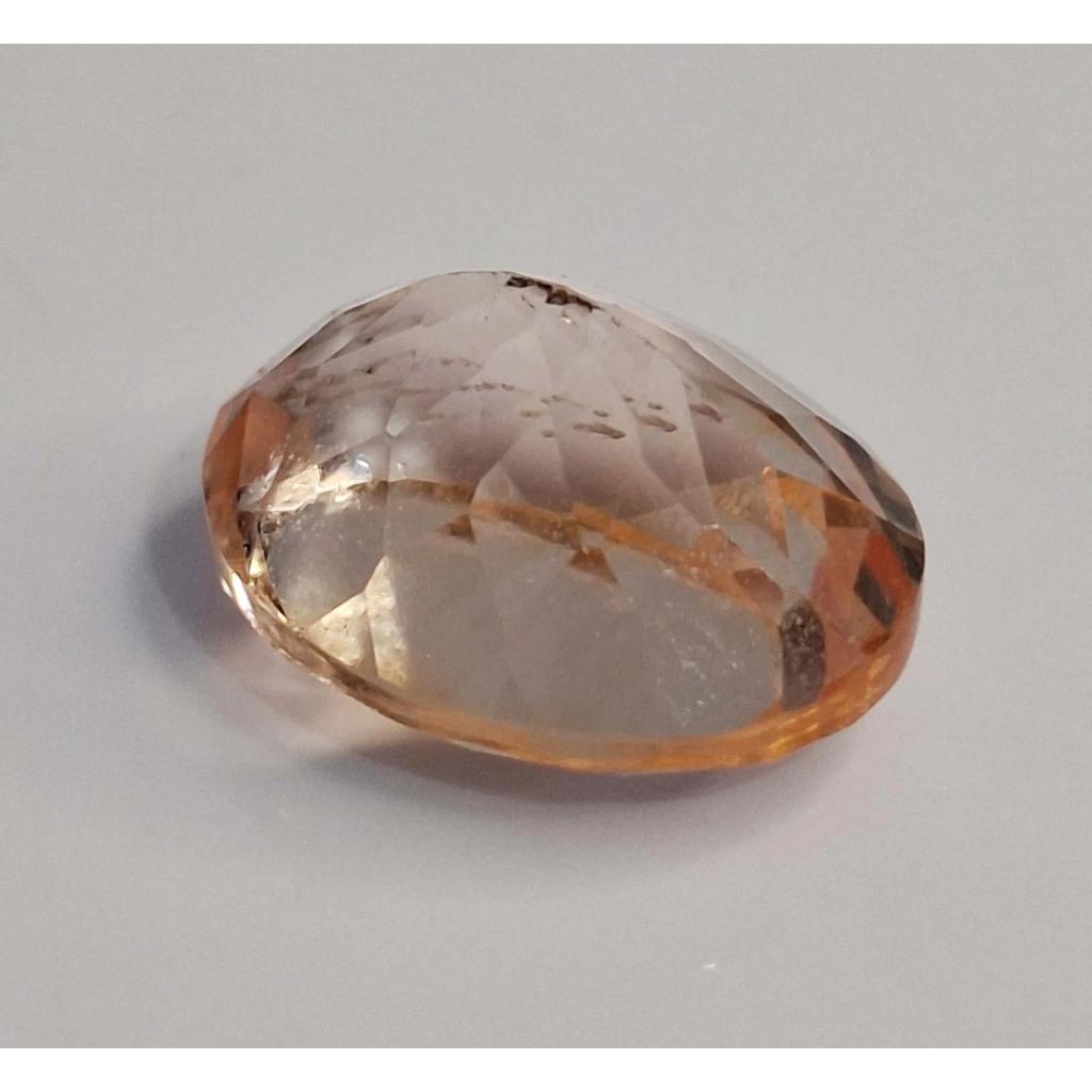 Oval Cut Natural Peach Morganite 8-10 Ct Fabulous Certified Loose Gemstone