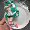 Anime Hatsune Miku Cat Ear Sitting Doll PVC Model Toy Collection Children's Perfect Gift Action Character High Quality