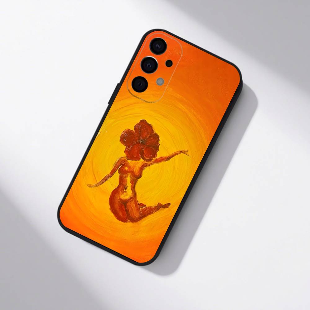 Чехол для телефона K-KaRol G Tropicoqueta для Samsung S25, S24, S21, S22, S23, S30, Ultra, S20, Plus, Fe, Lite, 5G Черный