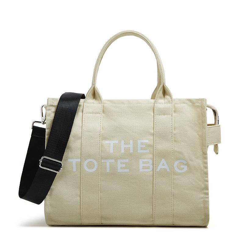 Женская сумка нишевого дизайна, сумка кроссбоди для поездок на работу, модная холщовая повседневная сумка через плечо с буквенным принтом, женская сумка