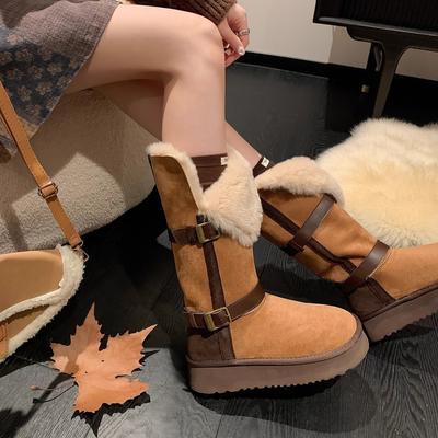 Женские модные зимние легкие теплые нескользящие повседневные кроссовки на толстой подошве, хлопковые ботинки