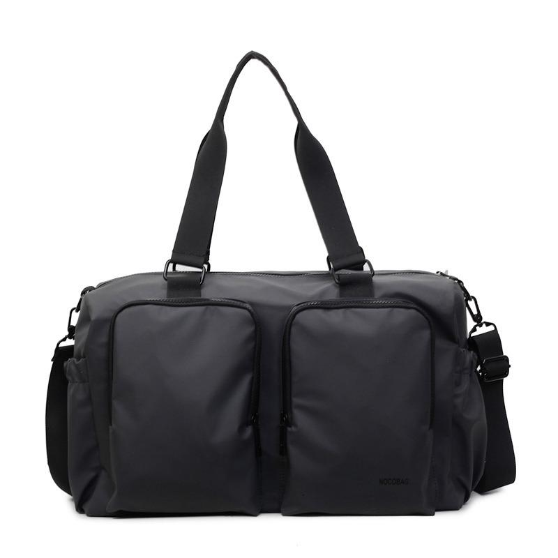 Однотонная повседневная дорожная сумка для командировок, простая сумка для поездок, спортивная сумка для улицы, отделение для влажного и сухого, многокарманная сумка-тоут
