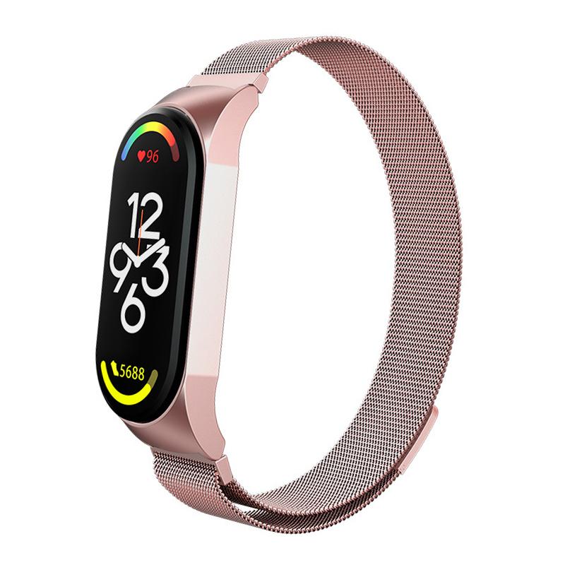 Миланский ремешок-петля для Xiaomi Mi Band 8 7 браслет из нержавеющей стали metel Correa Miband Band6 Band4 для Xiaomi Mi Band 3 4 5 6 7