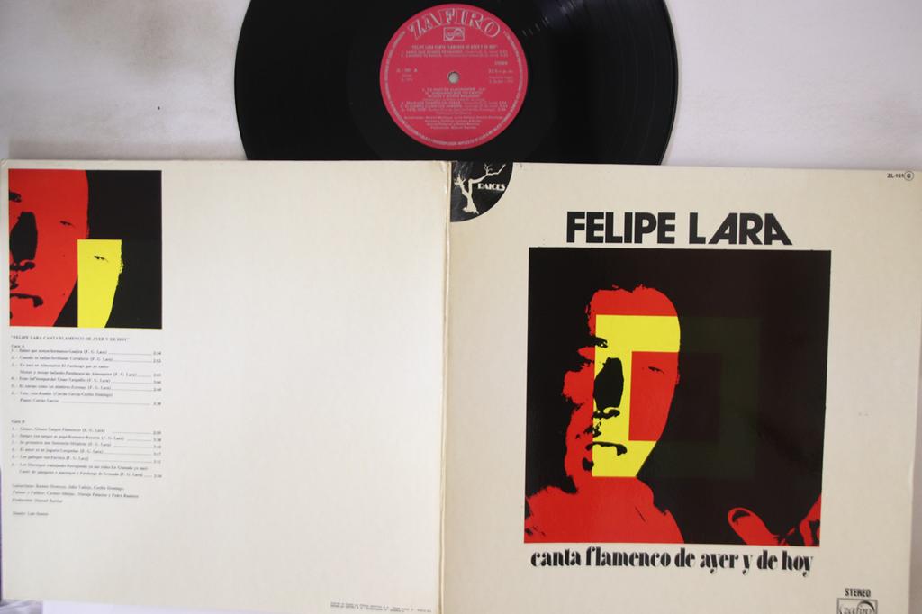 LP Record FELIPE LARA - Canta Flamenco De Ayer Y De Hoy ZL161 ZAFIRO Spain Latin Used