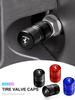 For F-Ferrari Roma 488 296 SF90 F8 F80 KC23 SP8 F40 599 575M 4Pcs Metal Car Tire Valve Cover Wheel Stem Dustproof Air Cap Case ZX1