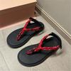 New Rope Women Sandals Casual Flat Shoes Summer Beach Flats Designer Sandalias Mujer Vacation Flip Flops Outdoor Slides