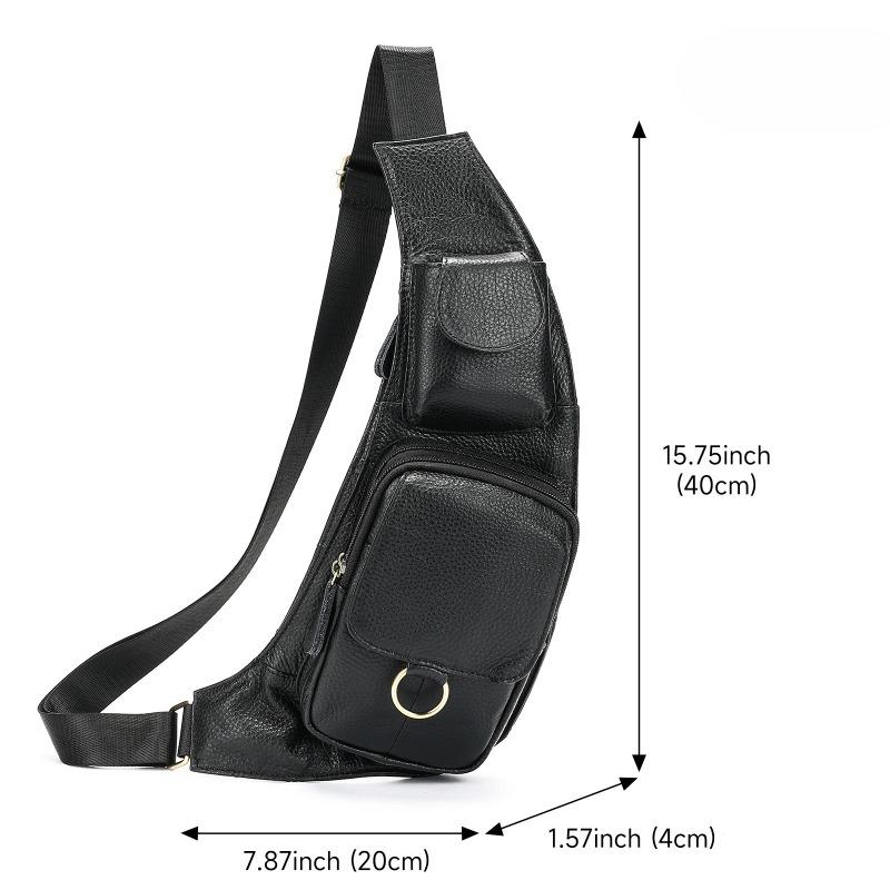 Винтажная нагрудная сумка из натуральной кожи для мужчин, повседневная мужская сумка через плечо на одно плечо с верхним слоем из коровьей кожи, полумесяц, нагрудная сумка