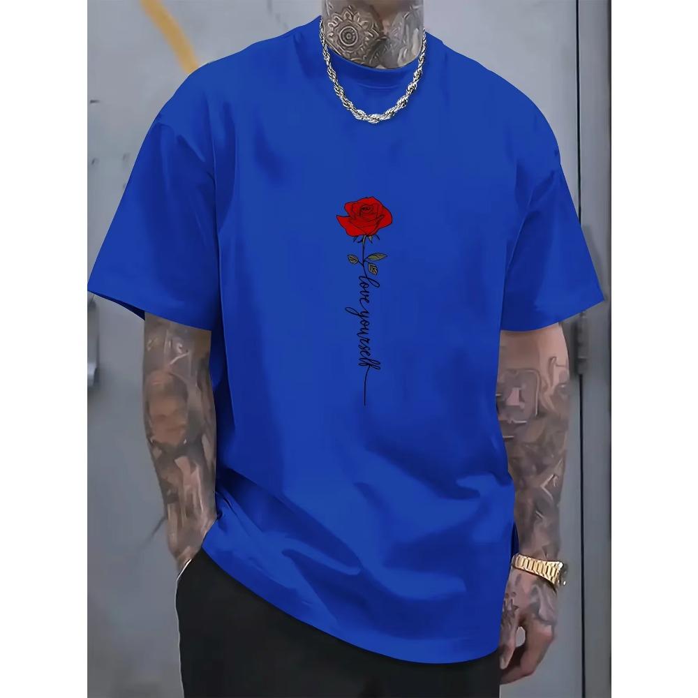 [Summer Print Tee] Casual Summer Short Sleeve Print Tee Shirt - Tees for Men