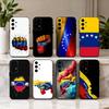 V-Венесуэла-A F-Флаг-G Чехол для телефона Samsung Galaxy A73,A72,A71,A70,A53,A52,A51,Мягкий силиконовый черный чехол