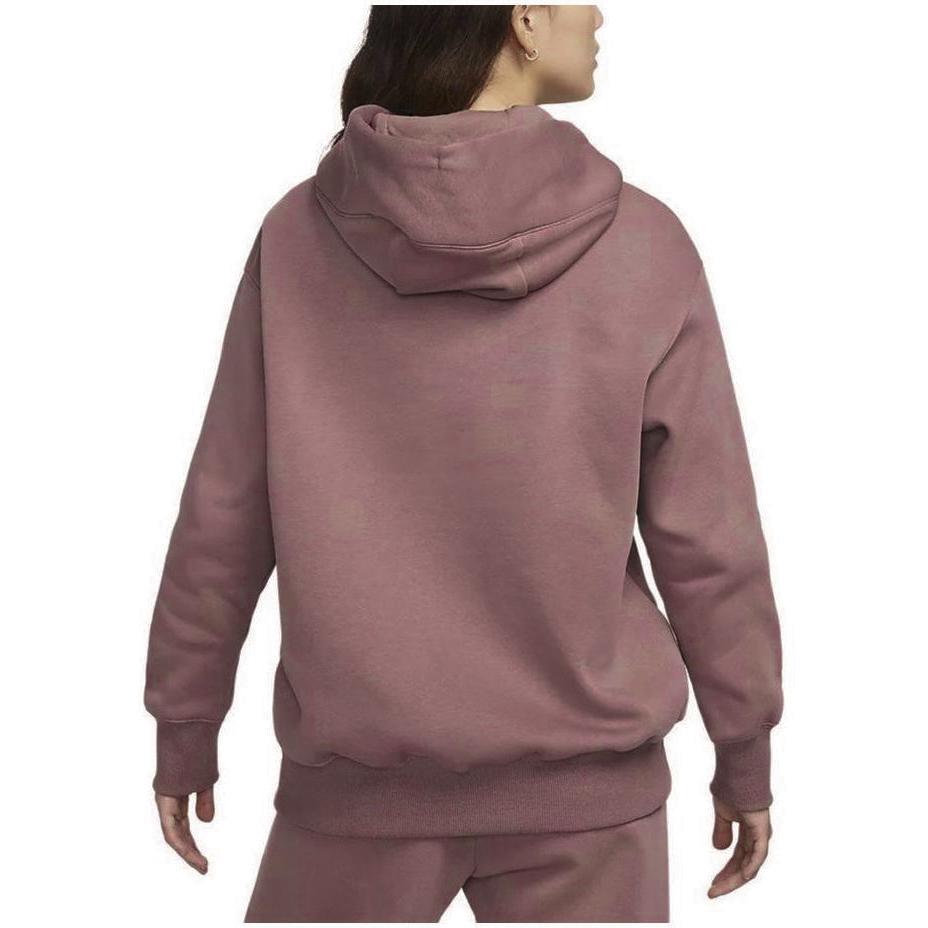 Nike Женская толстовка с капюшоном из флиса Phoenix, топ, дымчато-серый, фиолетовый, DQ5861-208