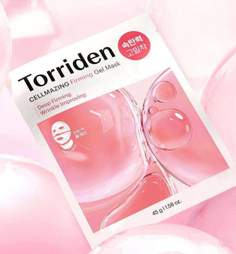 TORRIDEN Cellmazing Коллагеновая эластичная гелевая маска – Интенсивный уход за лицом и шеей (1 шт. / 5 шт.)