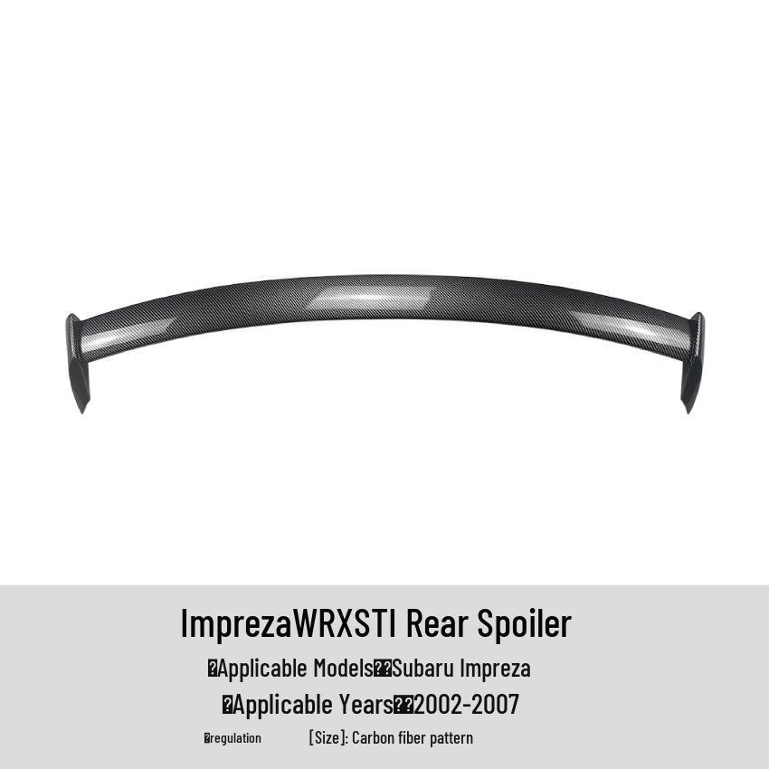 Спойлер на крышу и задний дефлектор для Subaru Impreza WRX STI 2002-07
