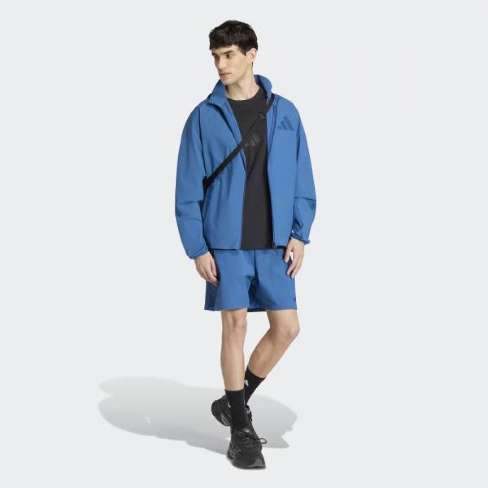 adidas Мужские S свободный крой Z.n.e. Тканая спортивная кофта с техническими деталями