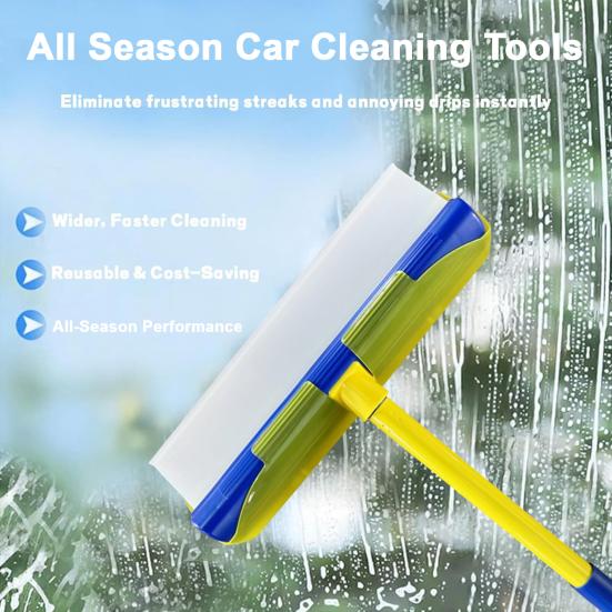 Silicone Window Squeegee Kit for Car Cleaning All Season Aqua Blade Cleaner Wide Scraper Efficient Auto Cleaning