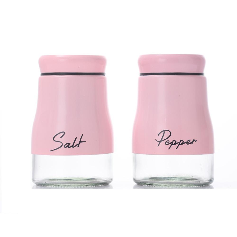 2PCS Leak-proof Salt Pepper Bottle Set Moisture-proof Seasoning Bottle BBQ Seasoning Bottle Chef