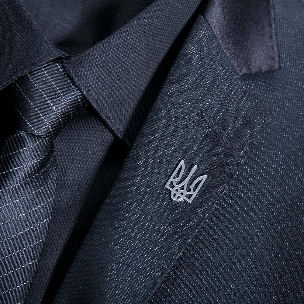 Ukraine National Symbol Pin for Men Women Stainless Steel Ukrainian Brooch Jewelry Suit Collar Badges
