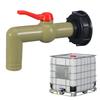 Plastic Faucet Set with Two Connectors Two Gaskets Two Conversion Covers and Tapes for 1000L Rainwater Tanks Easy Installation