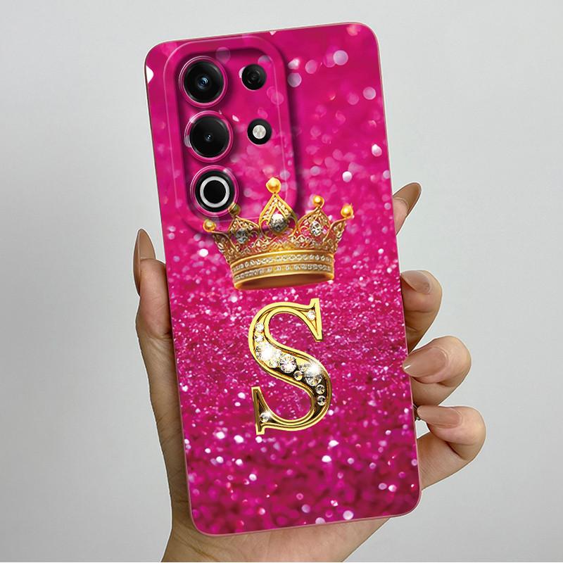 Чехол для itel S25 Ultra S686LN Роскошные Буквы Короны Матовый Мягкий Силикон Защитная Задняя Крышка для ItelS25 S 25 Ultra 5G Fundas