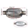 2.5" Universal Exhaust Catalytic Converters Catalytic Converter w/Guard Shield For Ford/Chevrolet Silverado Stainless Steel