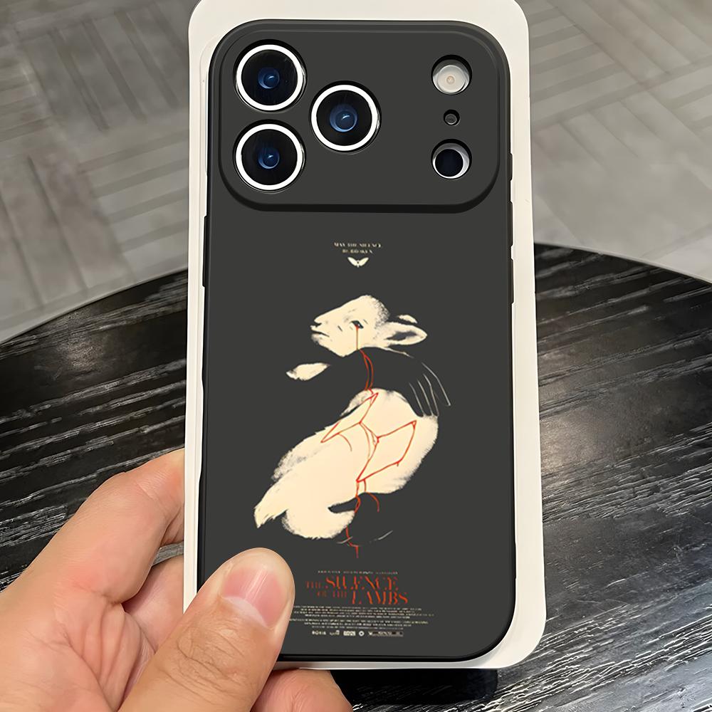 Чехол для телефона HANNIBAL для IPhone 17 Pro Max 16 15 14 Pro Max 13 11 X Xs Xr 8 7Plus Силиконовый чехол