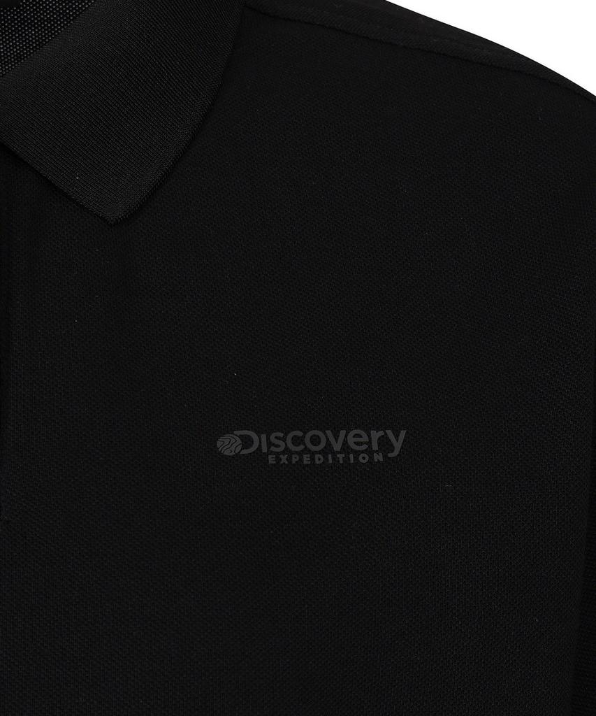 Женская укороченная футболка-поло DISCOVERY EXPEDITION (черный)