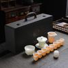 Чайный сервиз из фарфора с рисунком «Ледяной кристалл» для домашнего использования, в качестве практичных высококлассных подарков для клиентов, подарков на праздники для деловых компаний