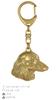Dachshund Wire-haired, Wiener Dog, Badger Dog - Gilded Key Ring with Dog In Gift Box, Handbag Decoration, Luxury Accessory by Art-Dog Brand