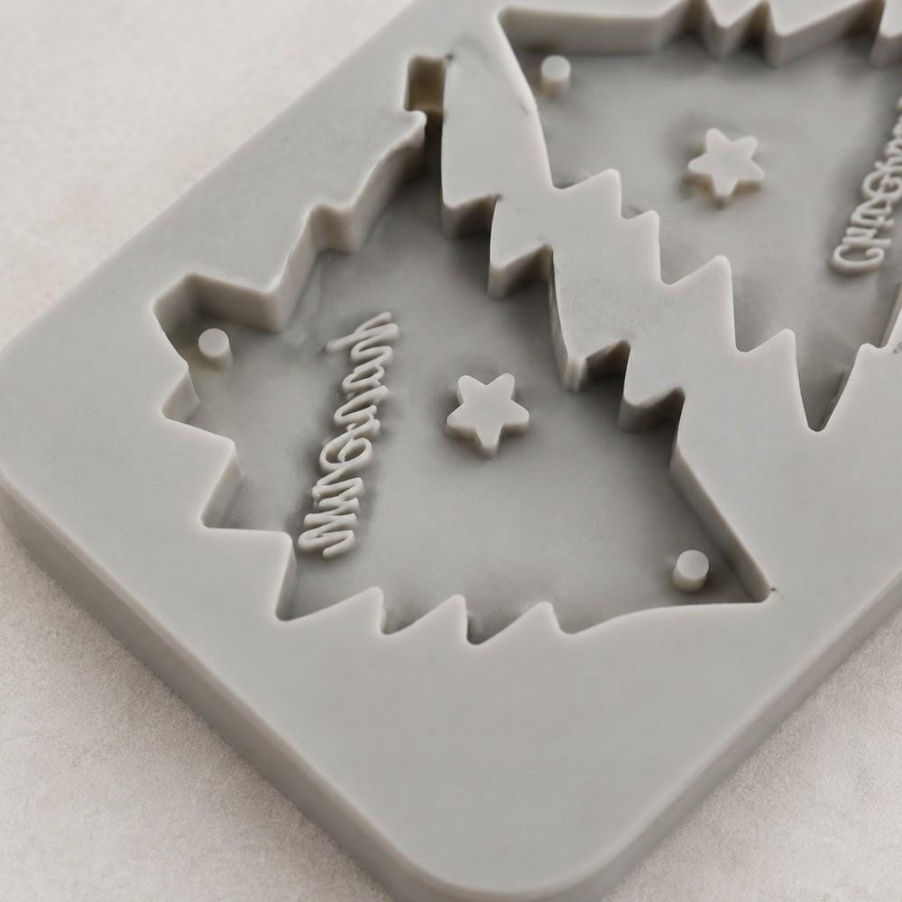 Handmade Christmas Tree Mold Silicone Wax Chip Mold Aromatherapy Wax Mold Christmas Decoration
