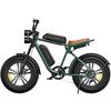 ENGWE M20 - Vélo Électrique 20" - Autonomie 120km - Batterie 48V26Ah - Tout Suspendu - Shimano 7 Vitesses - VTT Fat Bike, Vert