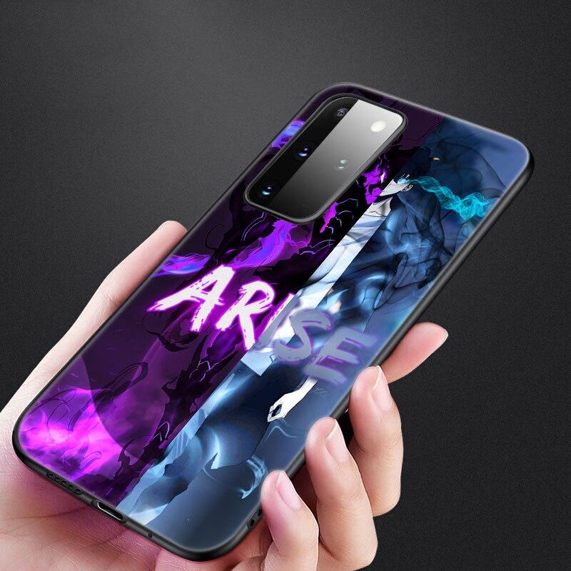 Чехол для телефона с аниме Solo Leveling для Samsung Galaxy S22 Pro S21 S20 Ultra FE S10 Lite 5G S10E S9 S8 Plus, мягкий черный чехол из ТПУ