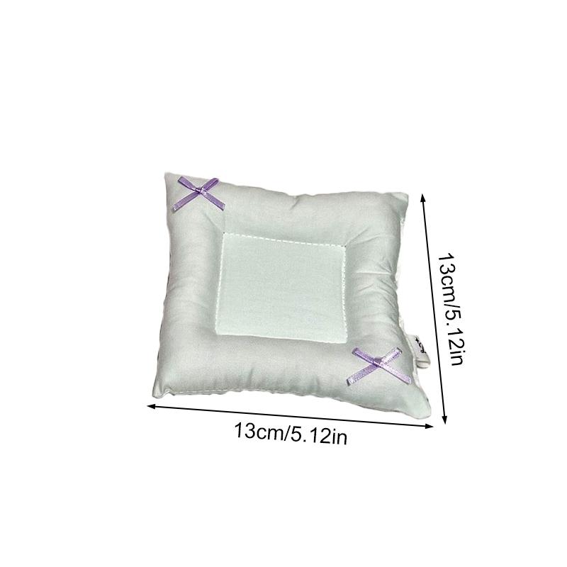 1 шт., реквизит для хранения ключей, мягкий, утолщенный, в корейском стиле, двухсторонний, для домашнего декора, с бантом, для украшений, хлопковая подставка