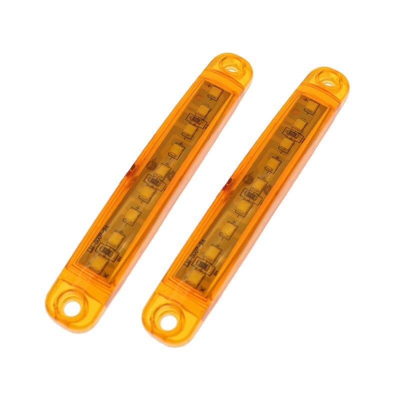 2x 9 светодиодов Белый + Янтарный + Красный + Зеленый + Синий 24 В Водонепроницаемые фонари Боковые габаритные фонари Задний указатель Стояночные огни Автобус/грузовик/прицеп/грузовик