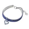 3 Rows of Rhinestone Elastic Pet Collar Dog Cat Crystal Pet Necklace Simple Pet Decorative Neck Ring