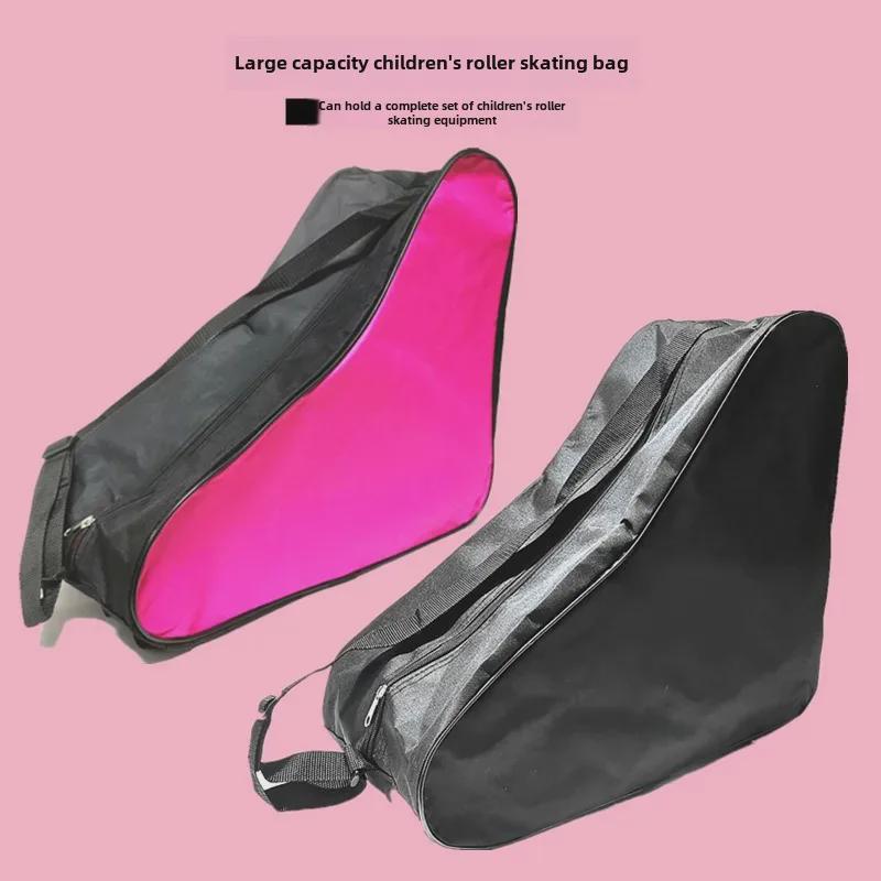 Детская сумка через плечо для катания на роликах: Вмещает полный комплект оборудования для мальчиков и девочек