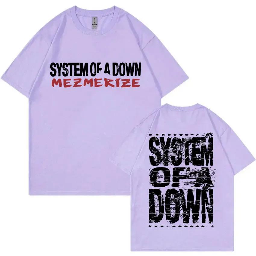 Индивидуальные футболки System Of A Down Mezmerize для рок-группы, унисекс, винтажные, альтернативный метал, модные, оверсайз