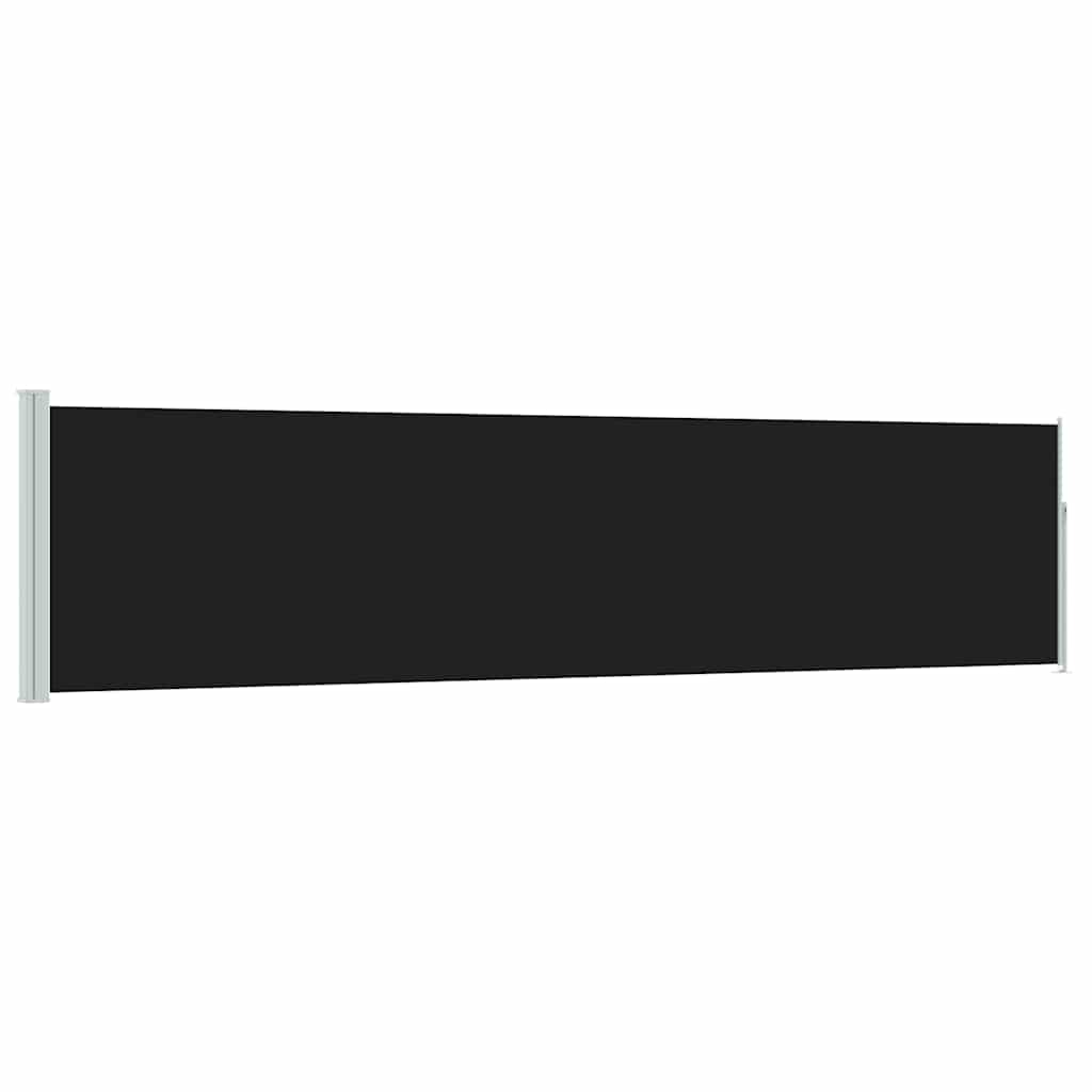 Retractable Side Awning 120*500 cm Black