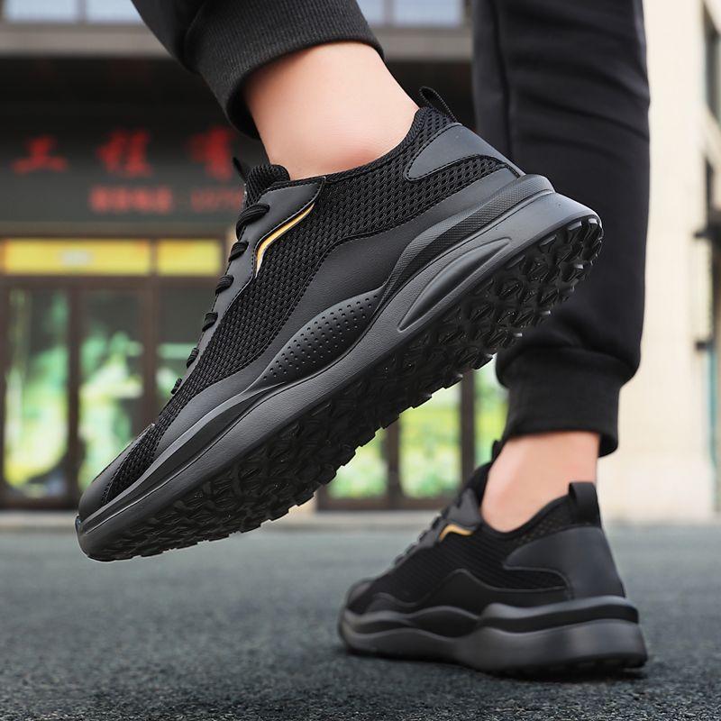 Белый Полый Дышащий Сетчатый Верх Мужские Повседневные Кроссовки Низкая Цена Уличные Атлетические Простые Легкие Удобные Мужские Спортивные Туфли