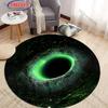 Круглый ковер с 3D HD принтом космической черной дыры, коврик для стула, прочный нескользящий придверный коврик, детский игровой коврик, ковры для гостиной и спальни