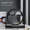 3D Dynamic Sand Art Ornament for Living Room - Round Flowing Sand Painting Home Craft Birthday Gift
