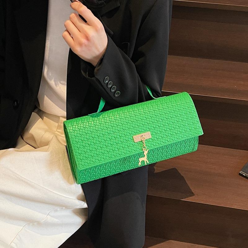 Весна и лето новая текстурированная плетеная модель модная сумочка персонализированная сумка через плечо сумка кроссбоди минималистичный стиль маленькая квадратная сумка