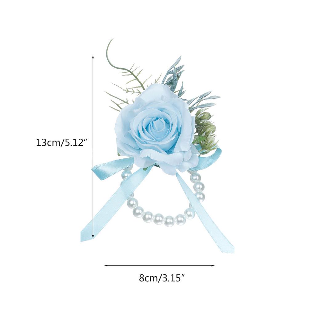Элегантный цветочный жемчужный браслет на запястье, украшение для запястья, орнамент для подружек невесты, венок для свадебного приема, для фотосъемки